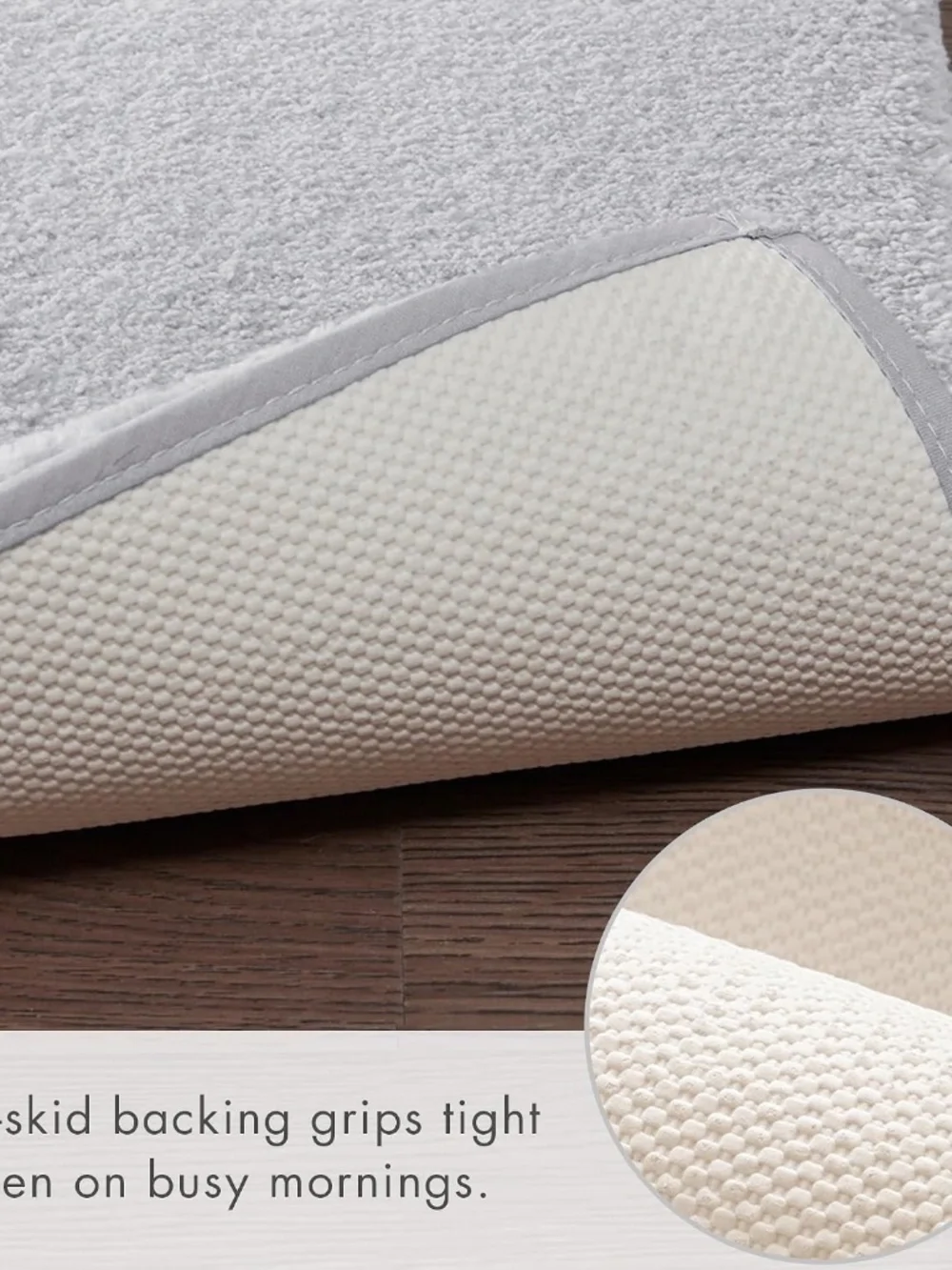 Madison Park Gray Signature Marshmallow Bath Rug | 24